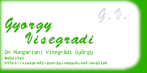 gyorgy visegradi business card