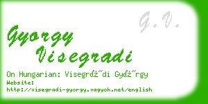 gyorgy visegradi business card